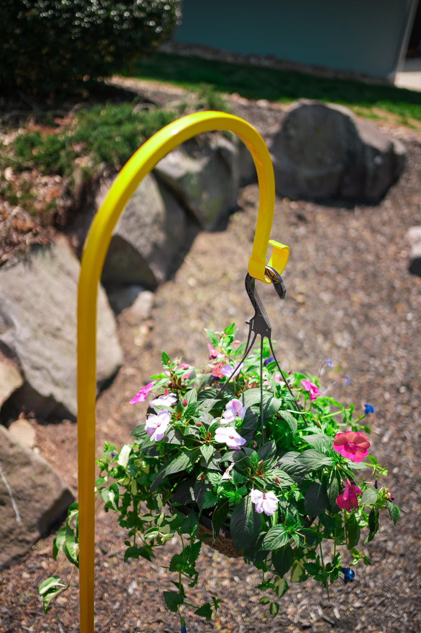 Heavy Duty Shepherd Hook Yellow