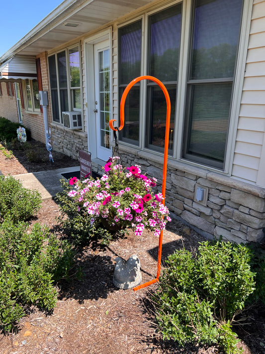 Heavy Duty Shepherd Hook Orange