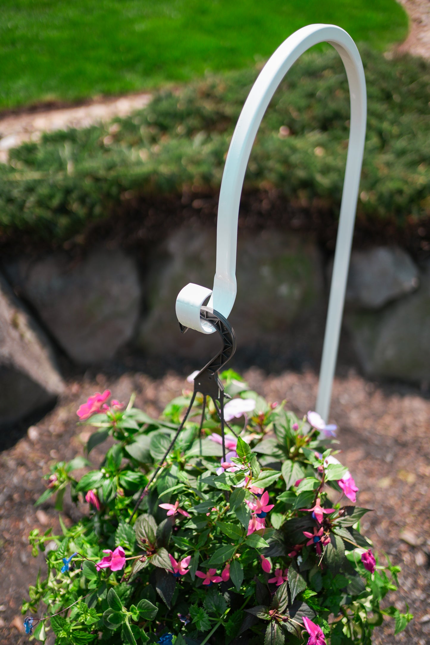 Heavy Duty Shepherd Hook White