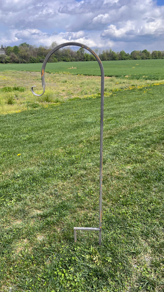 Heavy Duty Shepherd Hook - Natural Patina